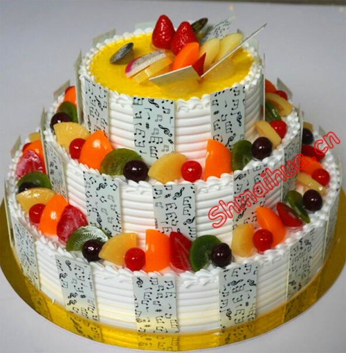 蛋糕礼篮|生日蛋糕鲜花-阳光明媚-点击浏览商品大图